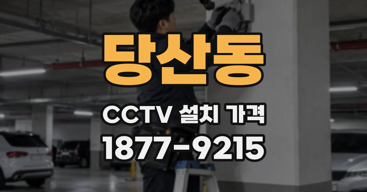 당산동 CCTV 설치 가격
