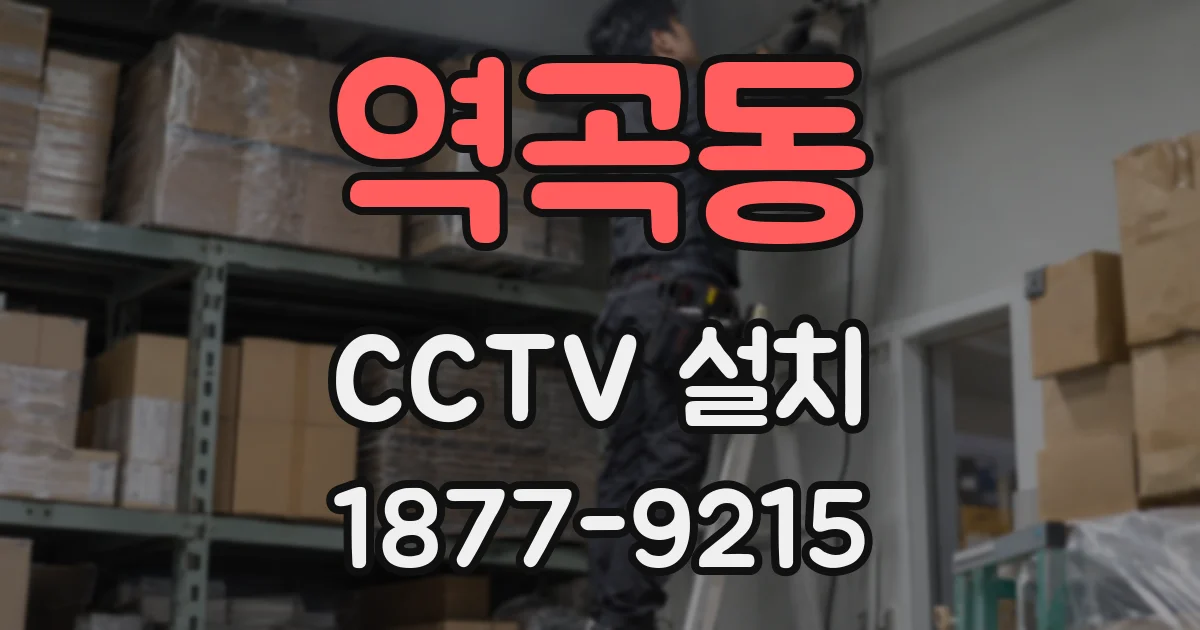 역곡동 CCTV 설치