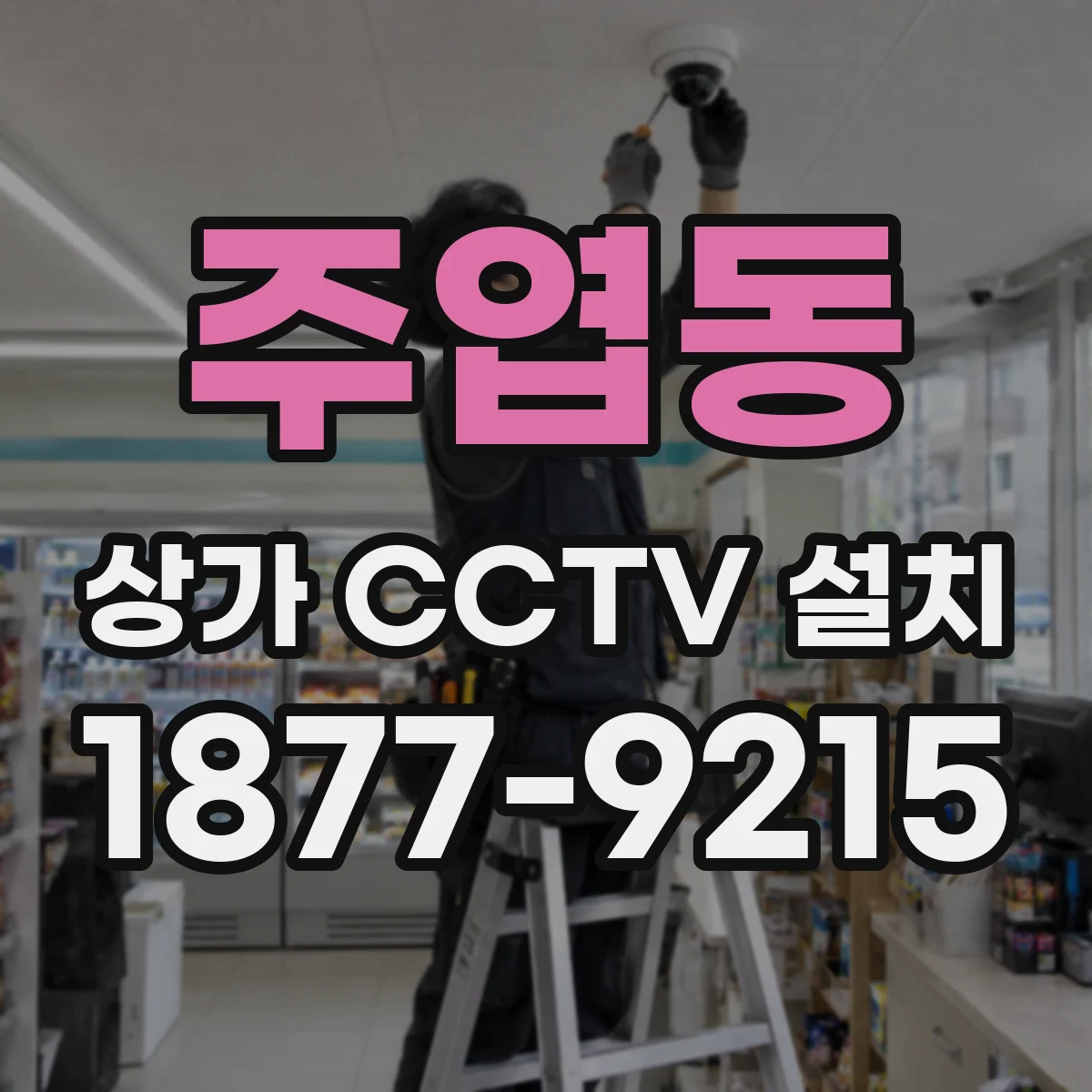 주엽동 상가 CCTV 설치