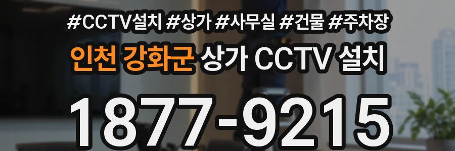 인천 강화군 상가 CCTV 설치