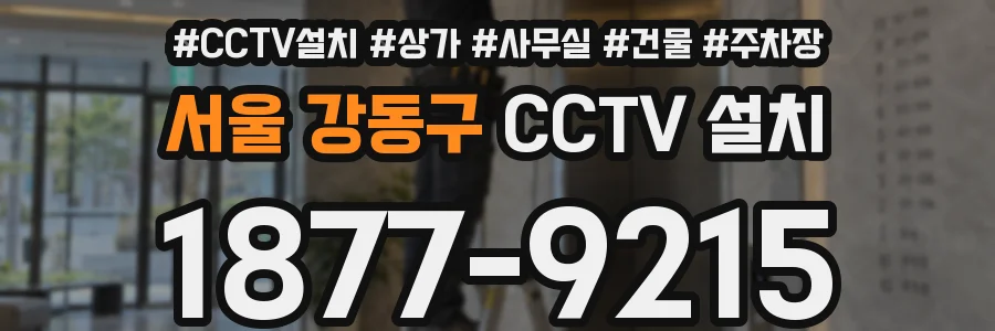 서울 강동구 CCTV 설치