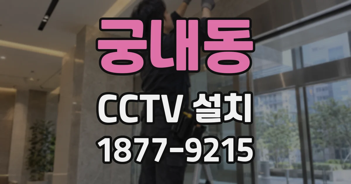 궁내동 CCTV 설치