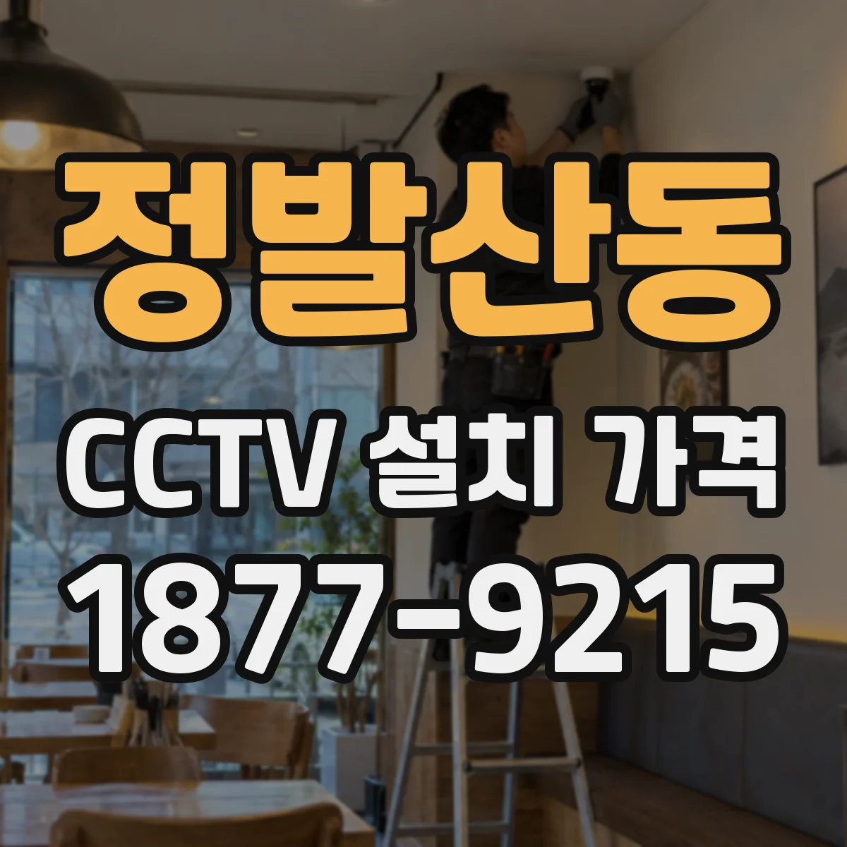 정발산동 CCTV 설치 가격