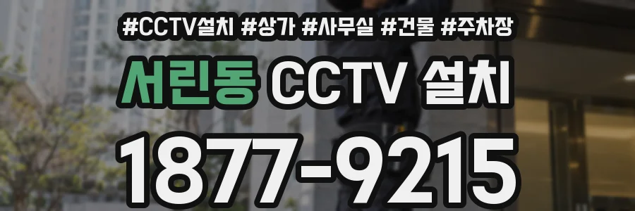서린동 CCTV 설치