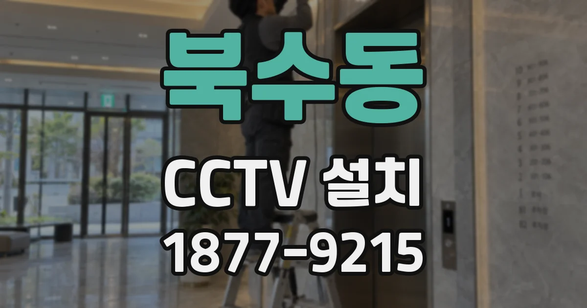 북수동 CCTV 설치