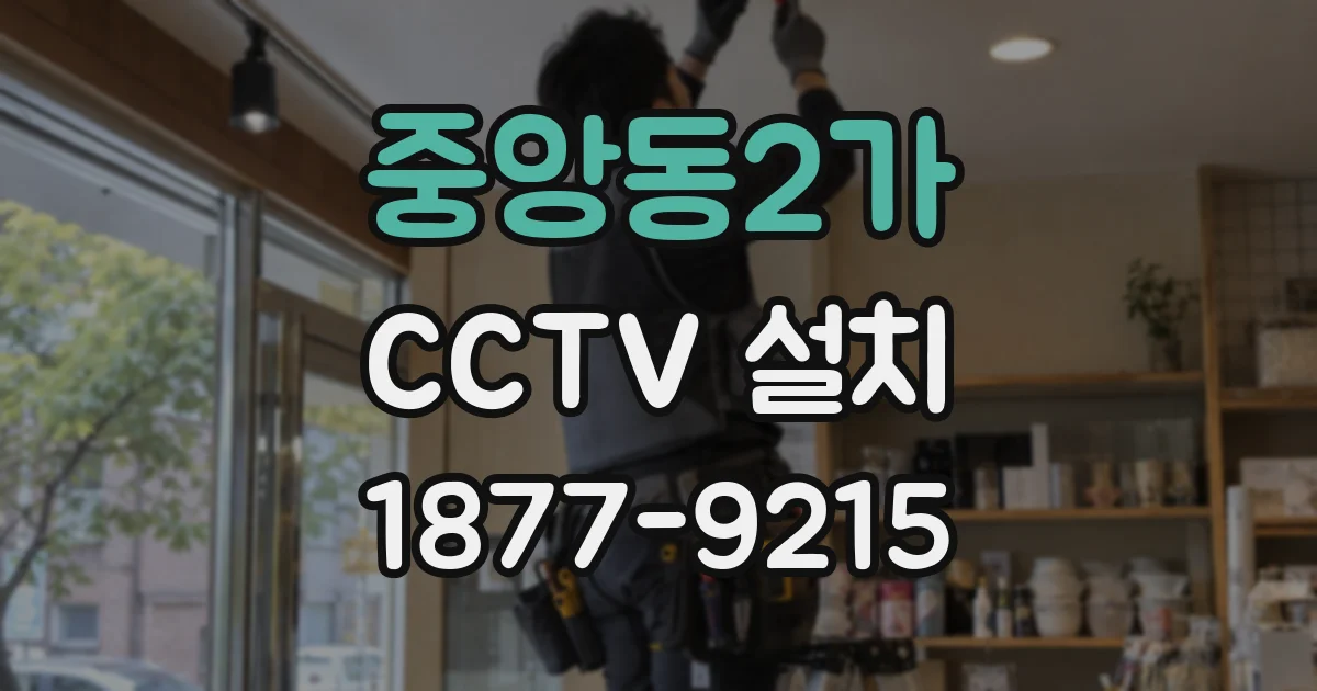 중앙동2가 CCTV 설치
