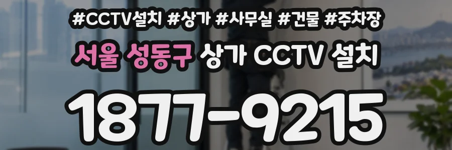 서울 성동구 상가 CCTV 설치