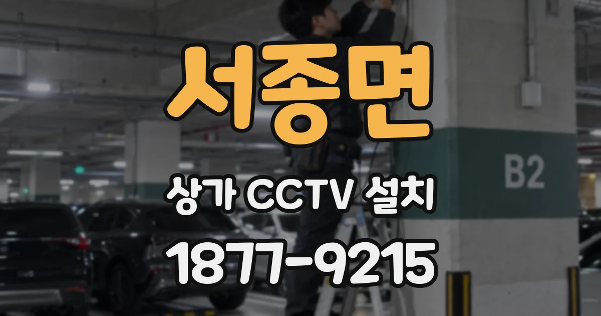 서종면 상가 CCTV 설치