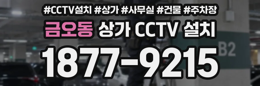 금오동 상가 CCTV 설치