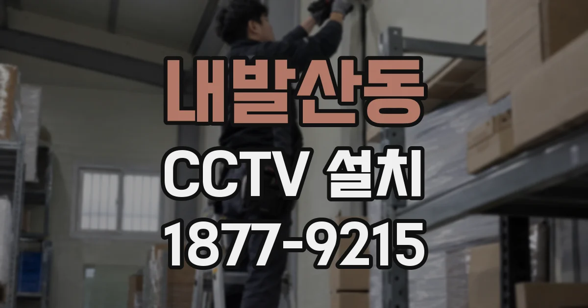 내발산동 CCTV 설치