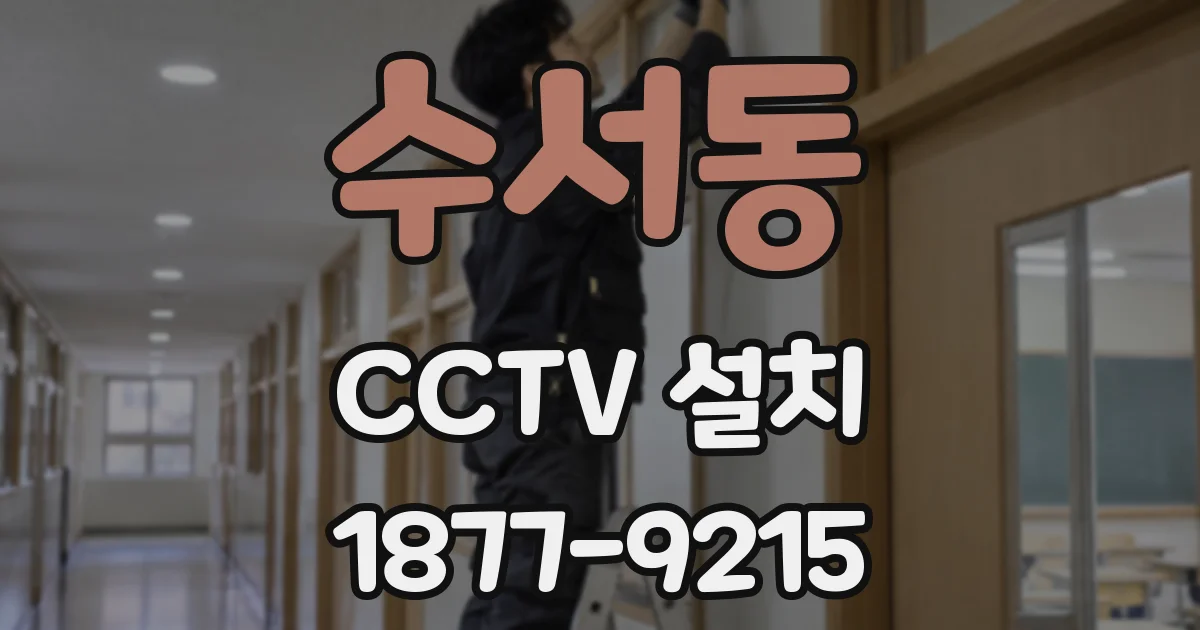 수서동 CCTV 설치
