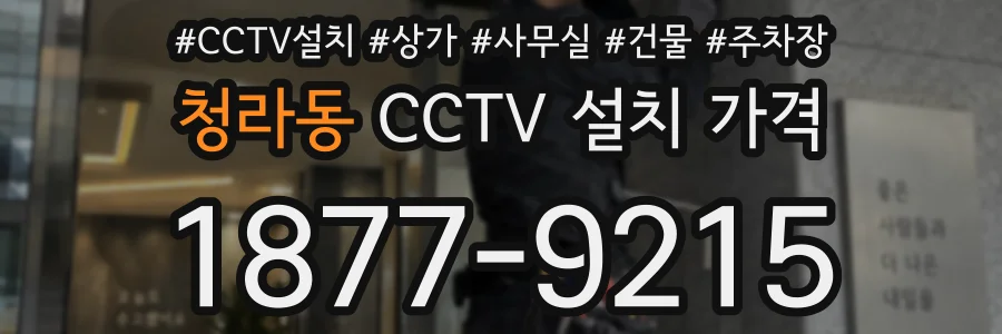 청라동 CCTV 설치 가격