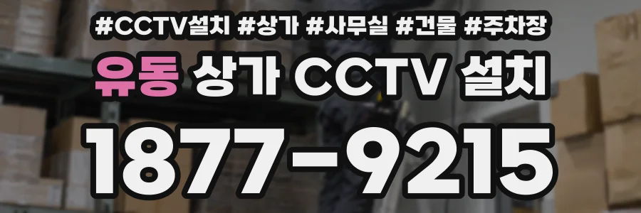 유동 상가 CCTV 설치