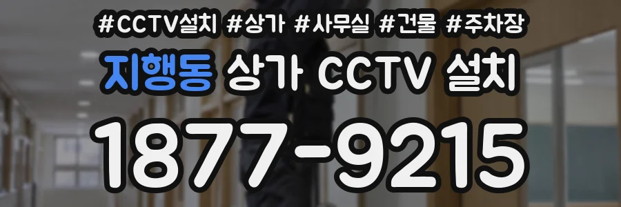 지행동 상가 CCTV 설치