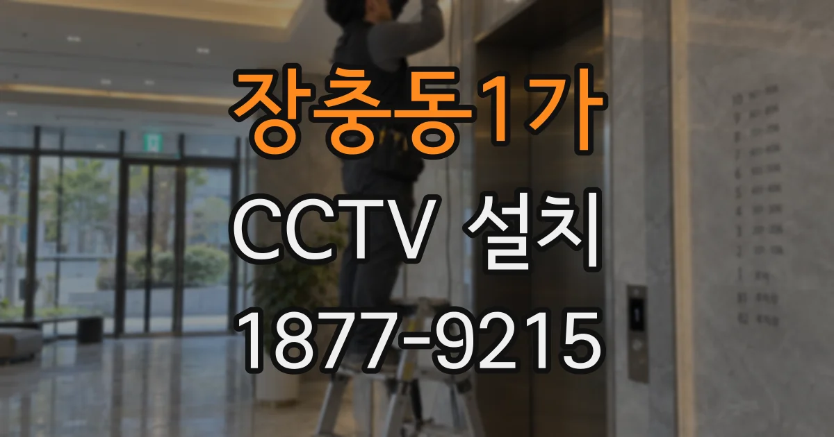 장충동1가 CCTV 설치