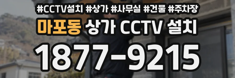 마포동 상가 CCTV 설치