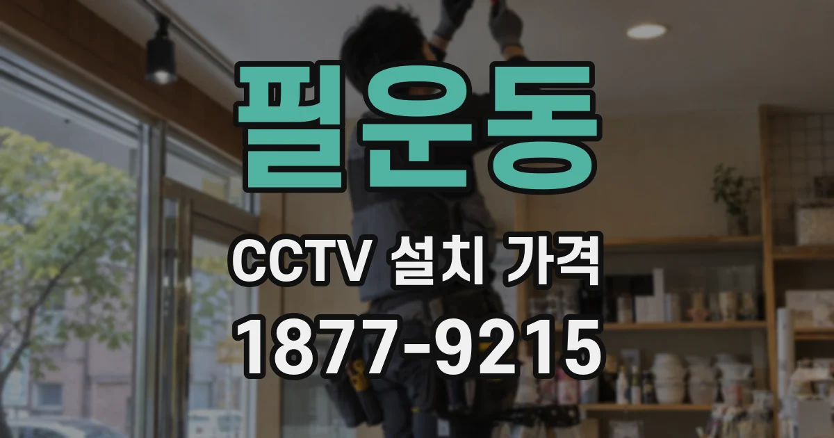 필운동 CCTV 설치 가격