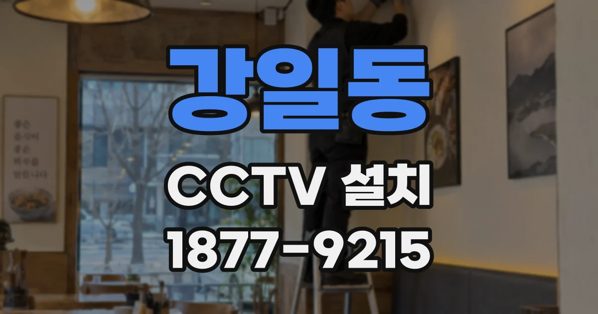 강일동 CCTV 설치