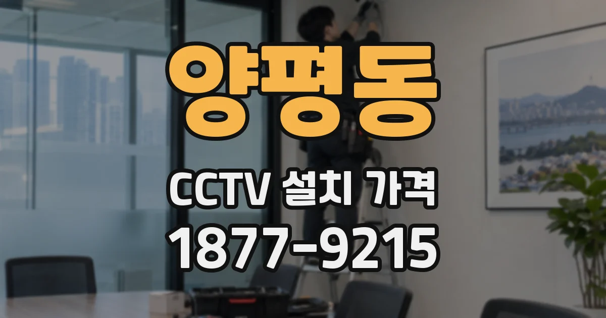 양평동 CCTV 설치 가격