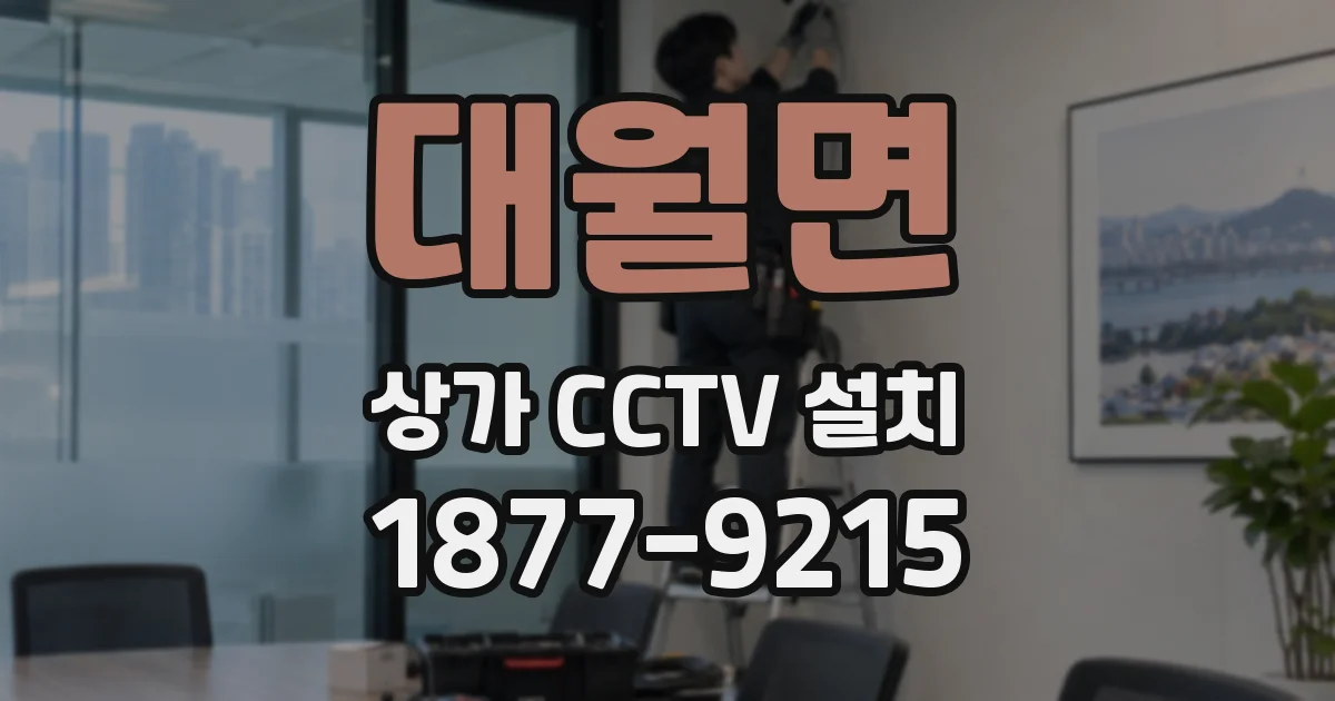 대월면 상가 CCTV 설치