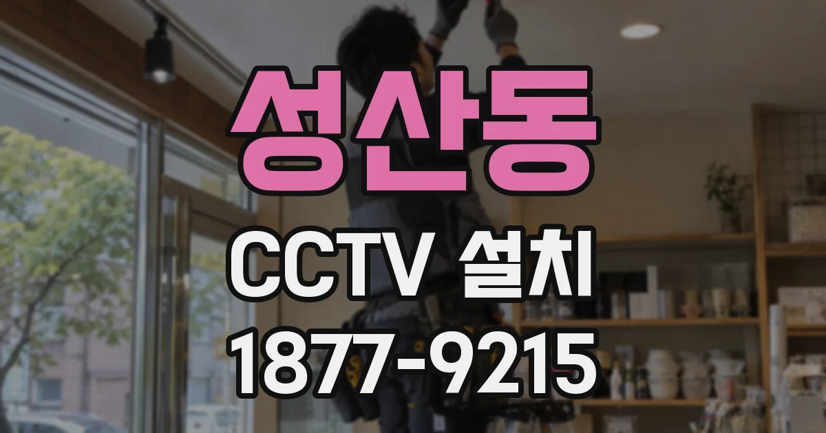 성산동 CCTV 설치