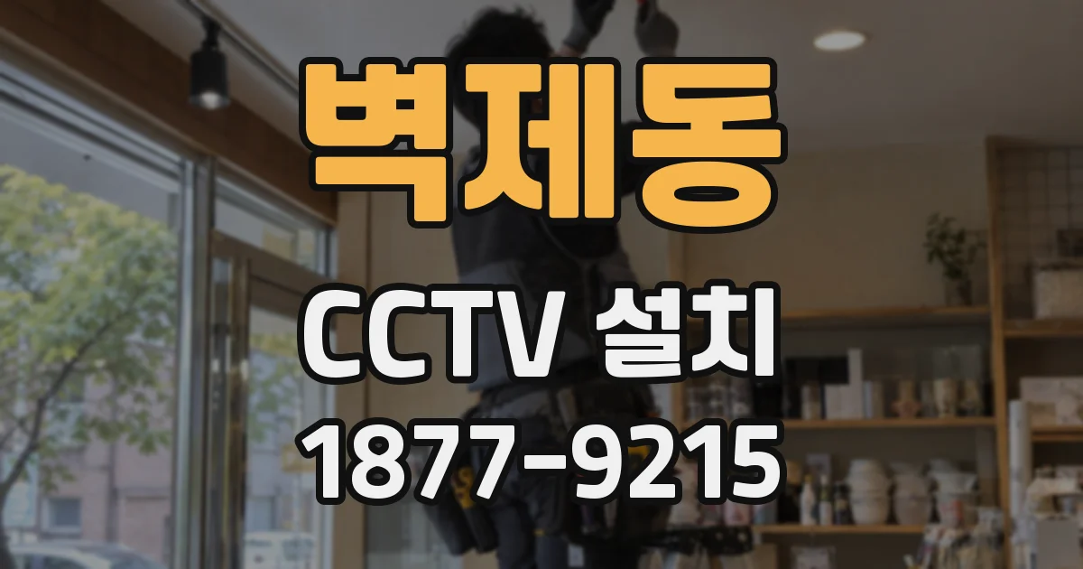 벽제동 CCTV 설치
