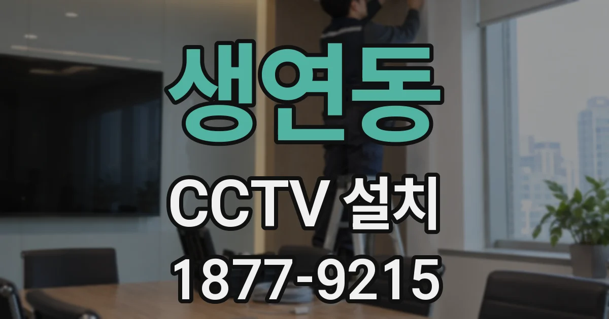생연동 CCTV 설치