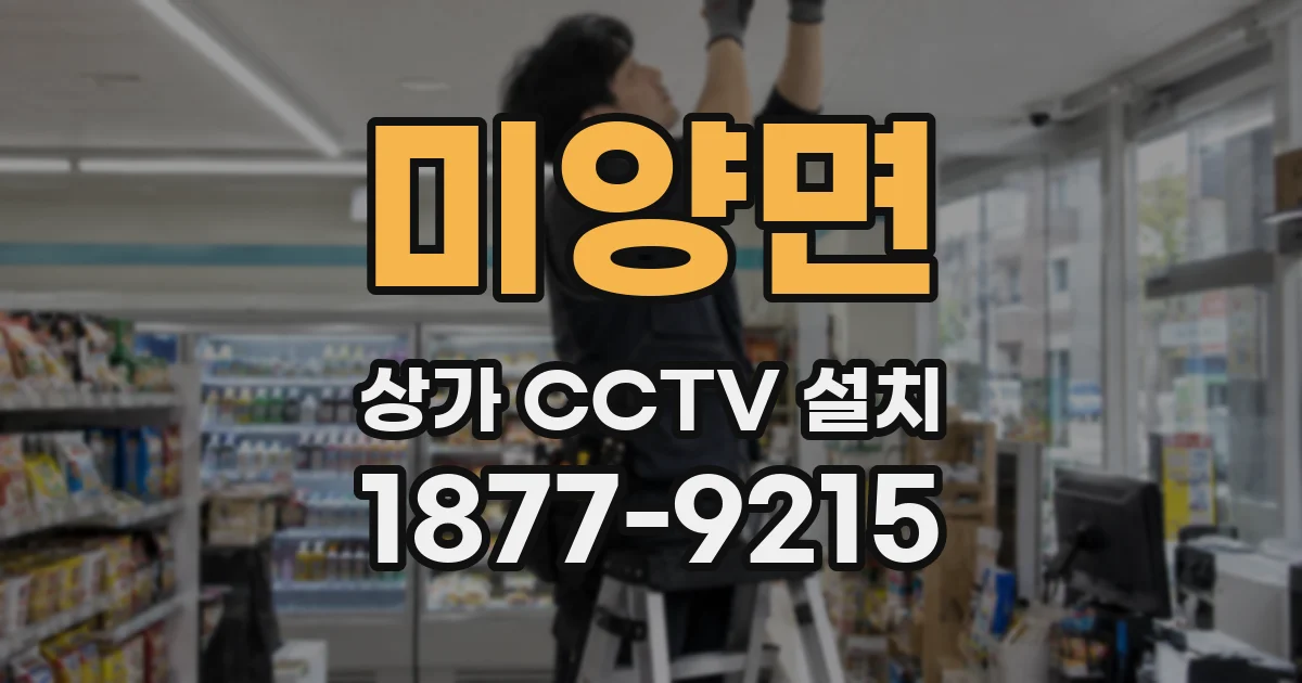 미양면 상가 CCTV 설치