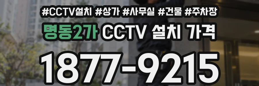 명동2가 CCTV 설치 가격