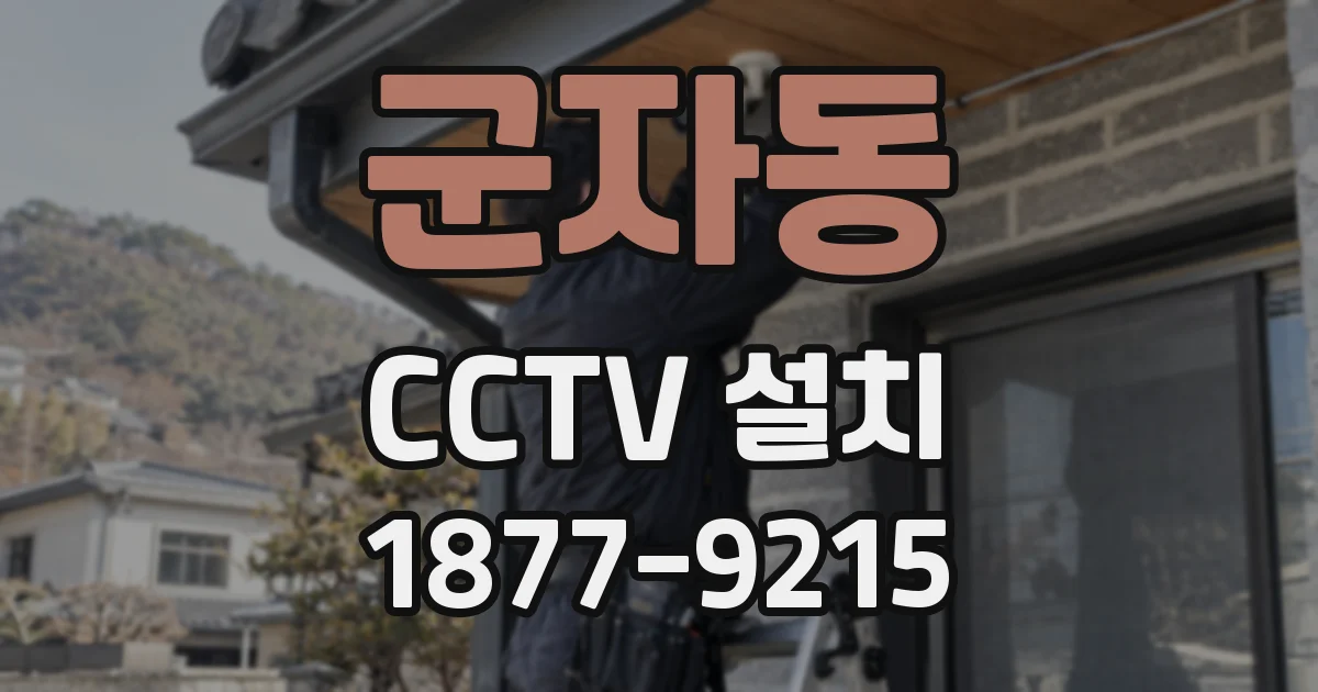 군자동 CCTV 설치