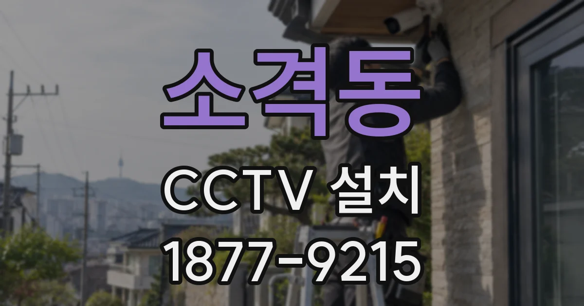 소격동 CCTV 설치