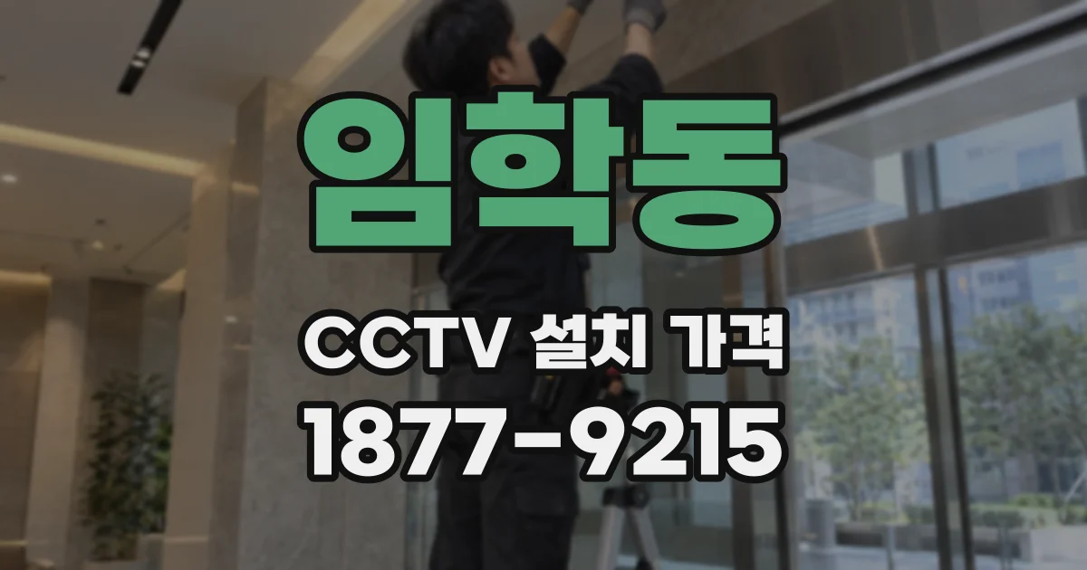 임학동 CCTV 설치 가격