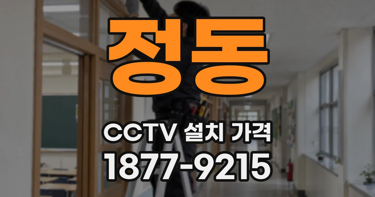 정동 CCTV 설치 가격