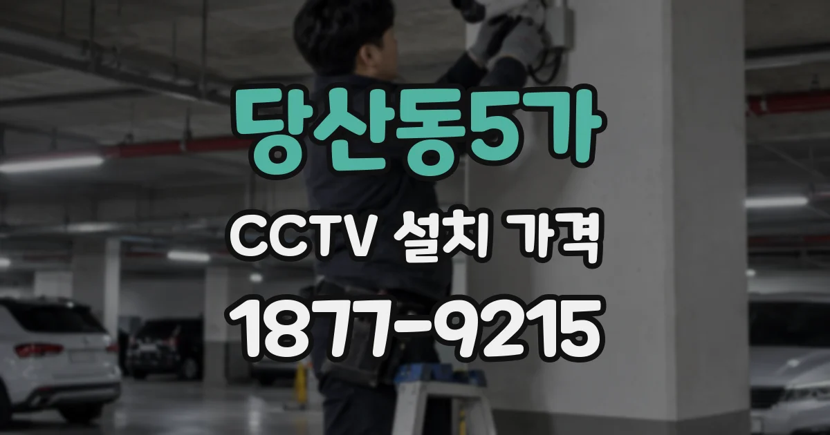 당산동5가 CCTV 설치 가격