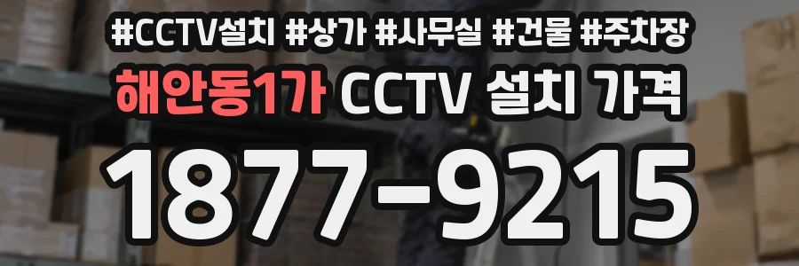 해안동1가 CCTV 설치 가격