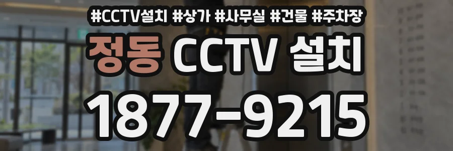정동 CCTV 설치