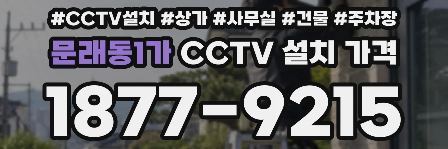문래동1가 CCTV 설치 가격