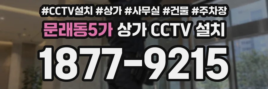 문래동5가 상가 CCTV 설치