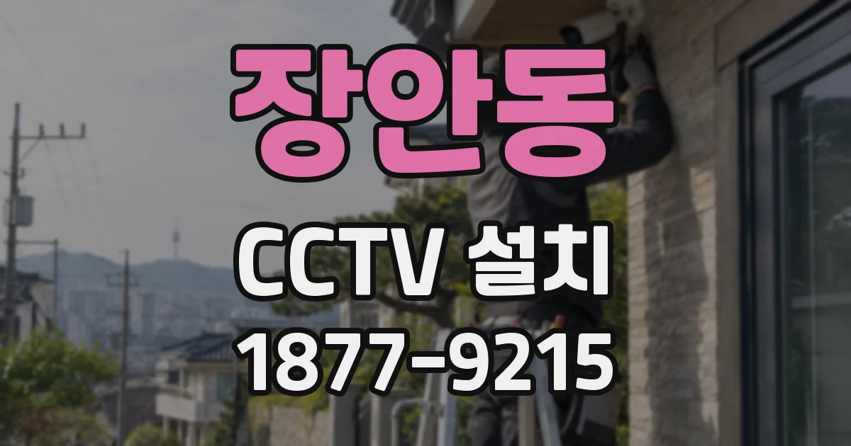 장안동 CCTV 설치