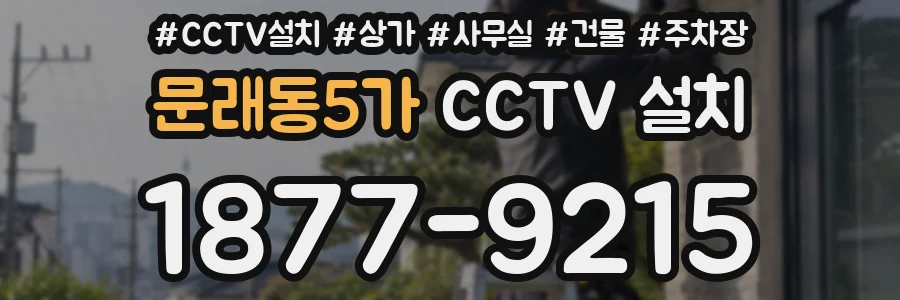 문래동5가 CCTV 설치