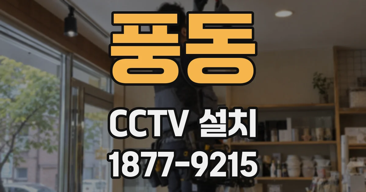 풍동 CCTV 설치