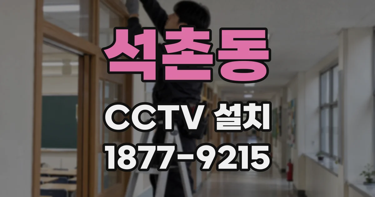 석촌동 CCTV 설치