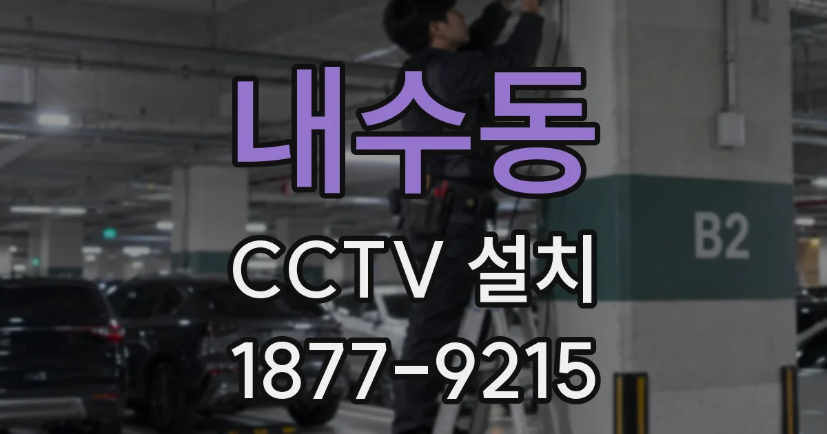 내수동 CCTV 설치