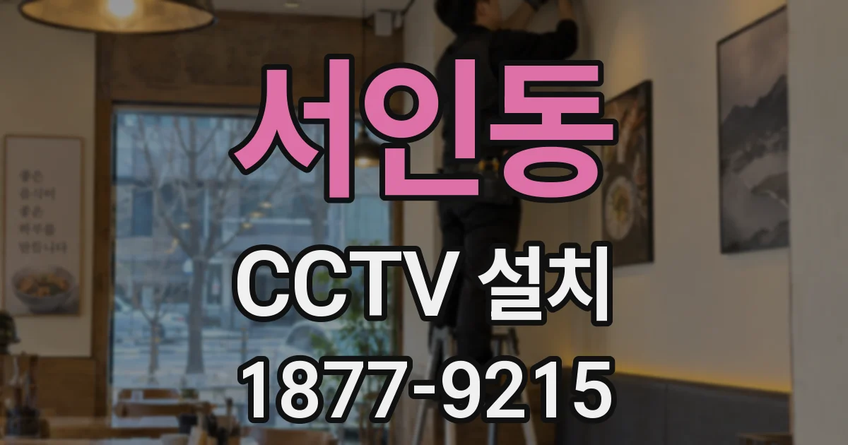서인동 CCTV 설치