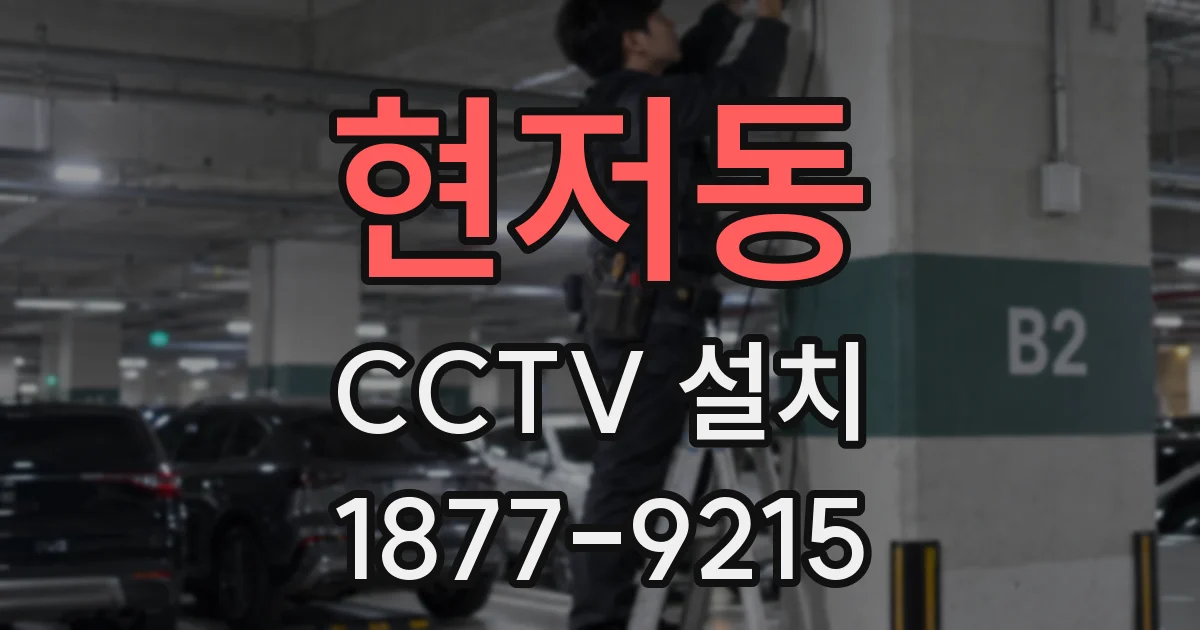 현저동 CCTV 설치