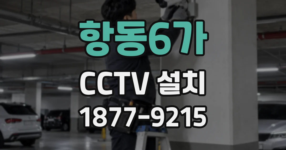 항동6가 CCTV 설치
