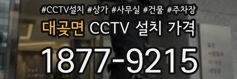 대곶면 CCTV 설치 가격
