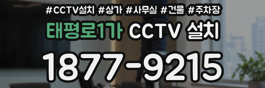 태평로1가 CCTV 설치