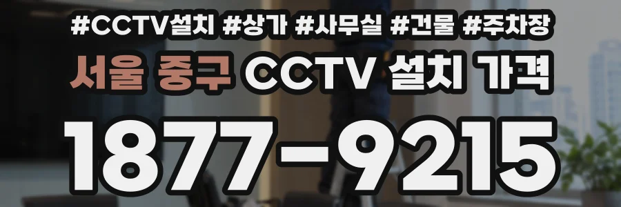 서울 중구 CCTV 설치 가격