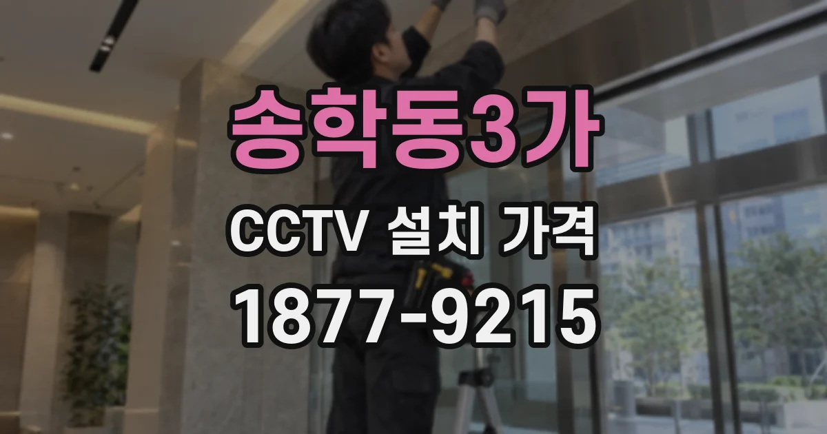송학동3가 CCTV 설치 가격